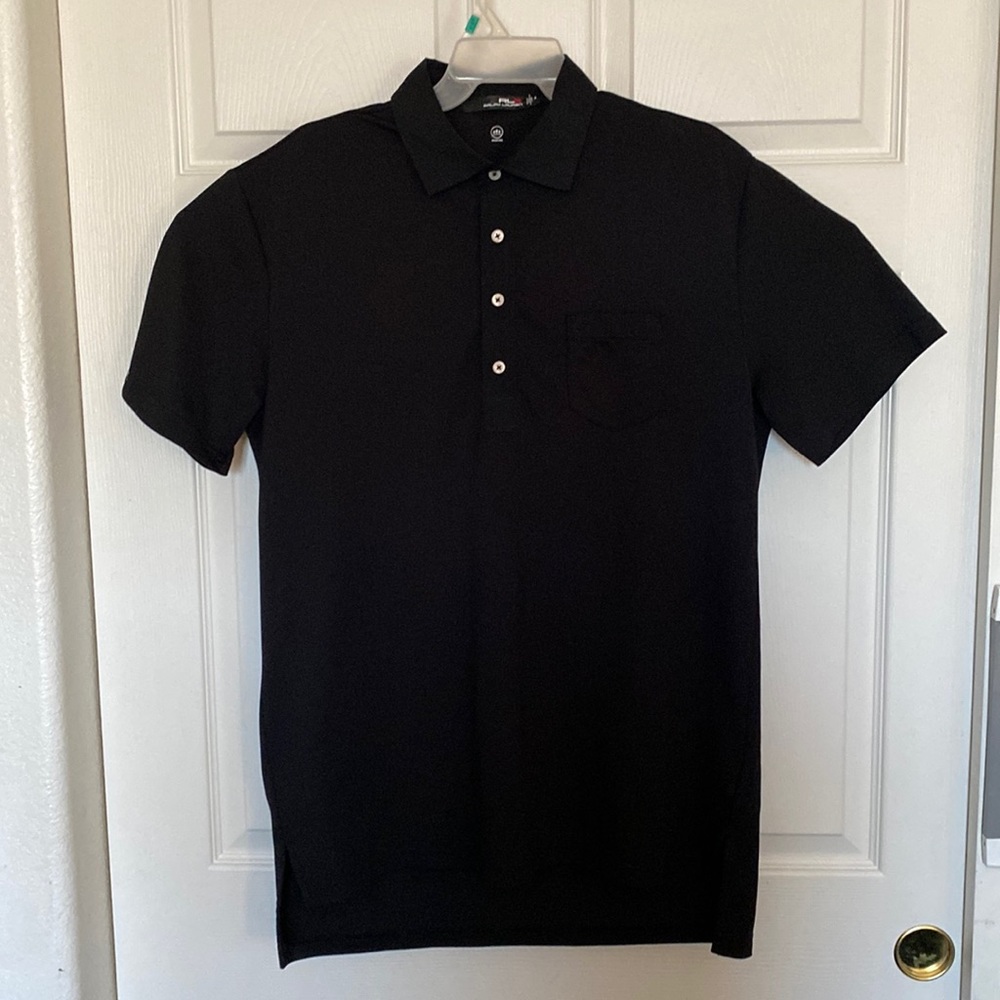 RLX by Ralph Lauren Men’s Black Wicking Polo Shirt Size M